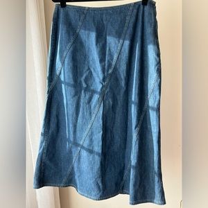 Vintage Liz Claiborne Midi Jean Skirt size 16